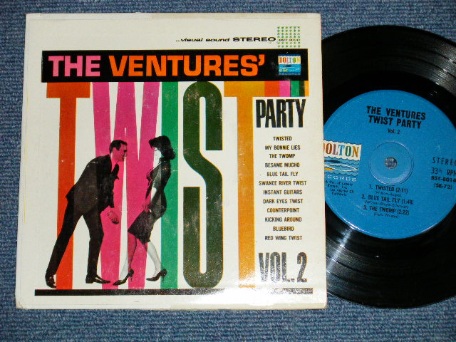 画像1: THE VENTURES' TWIST PARTY VOL.2  US BLUE with BLACK Print Label 