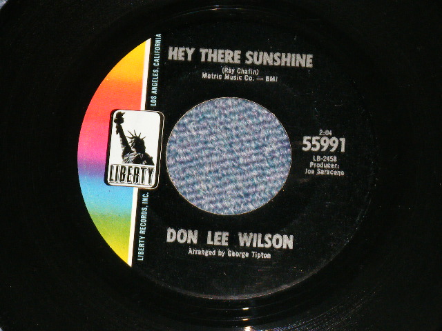 画像: DON LEE WILSON -  BEHIND THESE STAINED GLASS WINDOWS/ KISS TOMORROW GOODBYE   :    1967  US ORIGINAL STOCK COPY 7 Single 