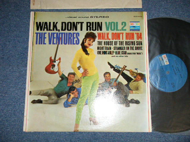 画像1: WALK DON'T RUN VOL.2 : SWEAT SHIRT Version  1965 US AMERICA 2nd Press  "BLUE with BLACK PRINT Label"  