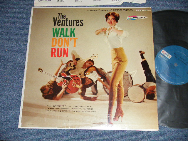 画像1: WALK,DON'T RUN   1965? Version US AMERICA ORIGINAL 4th Press? "BLUE with BLACK Print Label" STEREO 