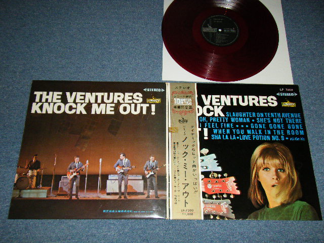 画像1: THE VENTURES KNOCK ME OUT ノックミー・アウト　黄金オビ /  RED WAX