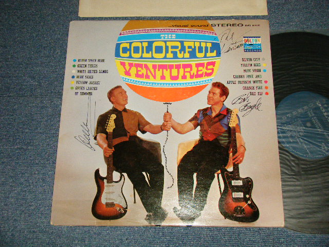 画像1: THE COLORFUL VENTURES : TURQUOISE GREEN LABEL  +DON & BOB's AUTOGRAPHED SIGNED ドンとボブの直筆サイン入りジャケ