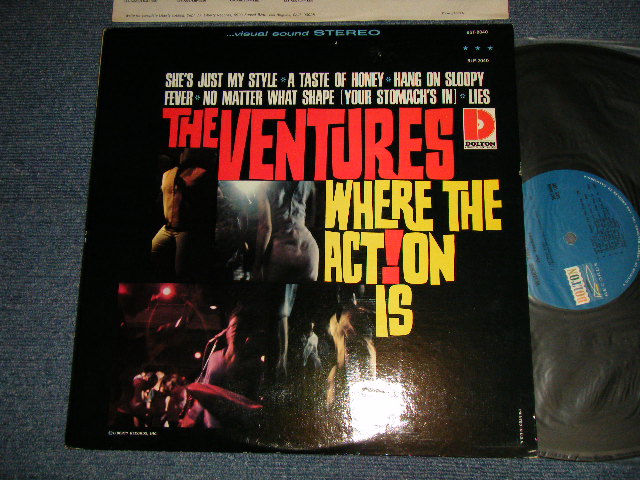 画像1: WHERE THE ACTION IS     Late 1965 Version? US AMERICA 2nd Press "BLUE with BLACK PRINT Label" STEREO Used LP