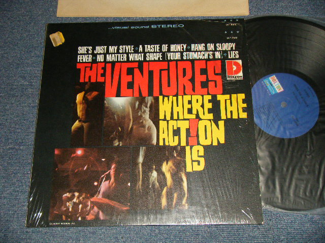 画像1: WHERE THE ACTION IS    1966 CANADA ORIGINAL "BLUE with BLACK PRINT Label" STEREO Used LP