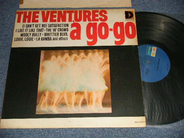 画像1: VENTURES A GO GO    1965 CANADA 1st Press "BLUE with BLACK Print Label" & TEXTURD COVER 