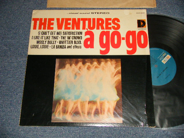 画像1: VENTURES A GO GO    1965 Version 2nd Press "BLUE with BLACK Print Label"