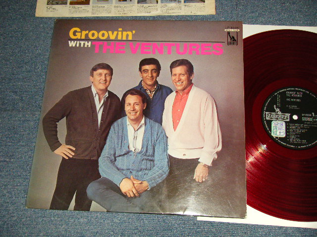 画像1: GROOVIN' WITH THE VENTURES  ベンチャーズ・ニュー・ヒット・アルバム  /  RED WAX