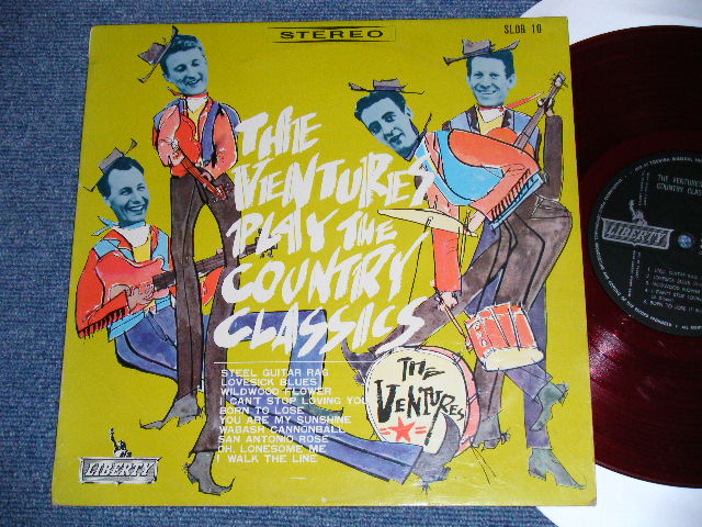 画像1: THE VENTURES PLAY THE COUNTRY CLASSICS ヴェンチャーズ 西部に行く    10" / 25cm LP　 RED WAX  