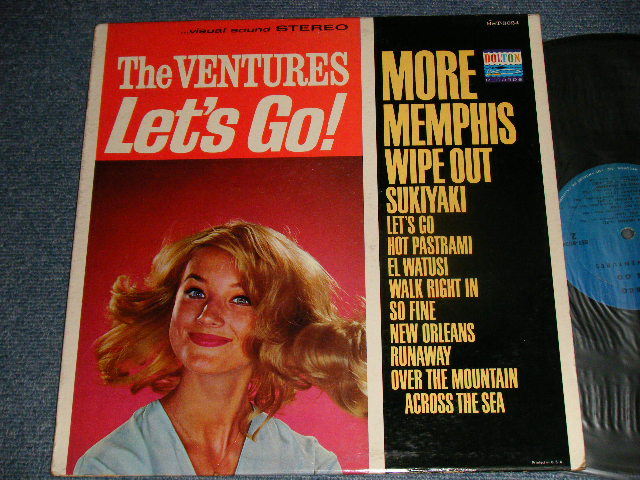 画像1: LET'S GO      /1965 Version US AMERICA RE-PRESS 2nd Press "BLUE with BLACK Print Label" STEREO LP