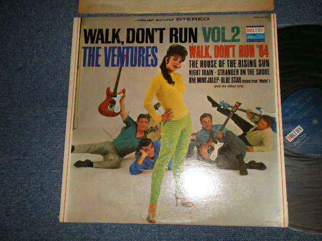 画像1: WALK DON'T RUN VOL.2 : SWEAT SHIRT Version  1964 US AMERICA ORIGINAL "DARK BLUE with SILVER PRINT Label" STEREO  