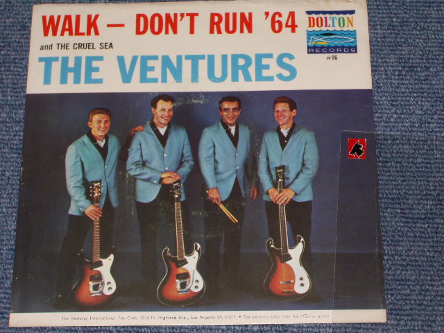 画像1:  WALK, DON'T RUN '64 / THE CRUEL SEA   With Picture Sleeve and  Dark Blue With Silver Print Label