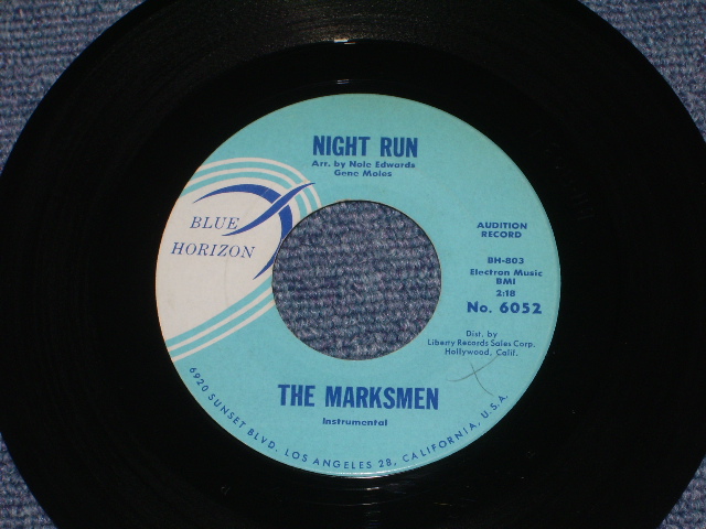 画像1: THE MARKSMEN - NIGHT RUN / SCRATCHE US ORIGINAL PROMO Single With BLUE PRINTING on TITLE