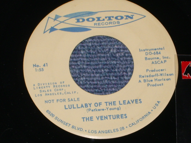 画像1:  LULLABY OF THE LEAVES / GINCHY   Promo / Audition Label