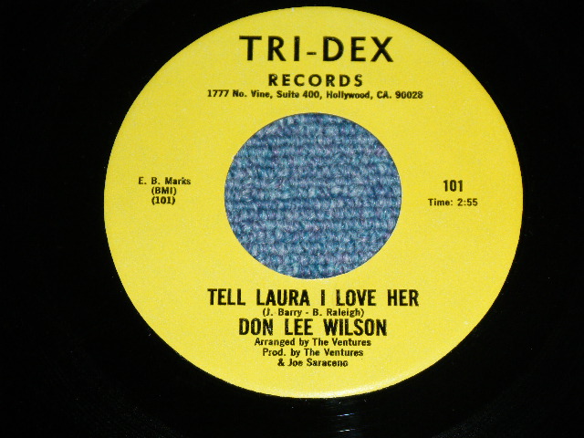 画像1: DON LEE WILSON -  TELL .LAULA I LOVE HER ( RE-RECORDINGS ) / BAD BOY      1981  US ORIGINAL 7 Single 