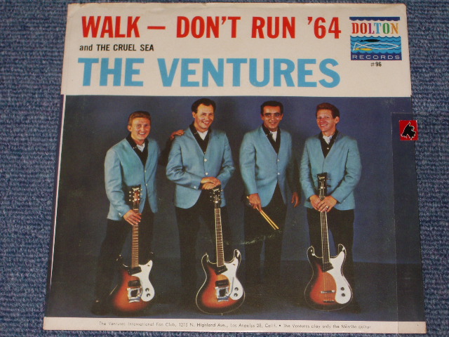 画像:  WALK, DON'T RUN '64 / THE CRUEL SEA   With Picture Sleeve and  Dark Blue With Silver Print Label