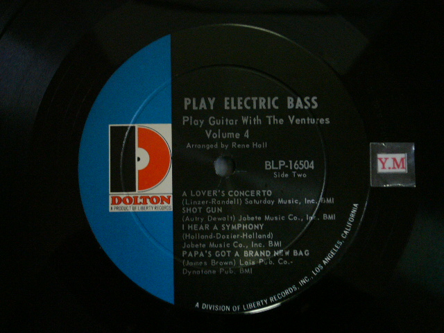 画像: PLAY ELECTRIC BASS WITH THE VENTURES Volume 4 "D" Mark Label 