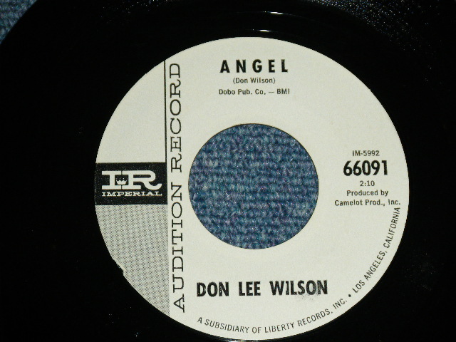 画像: DON LEE WILSON -  FEEL SO FINE / ANGEL        1965  US ORIGINAL White Label Promo 7 Single 