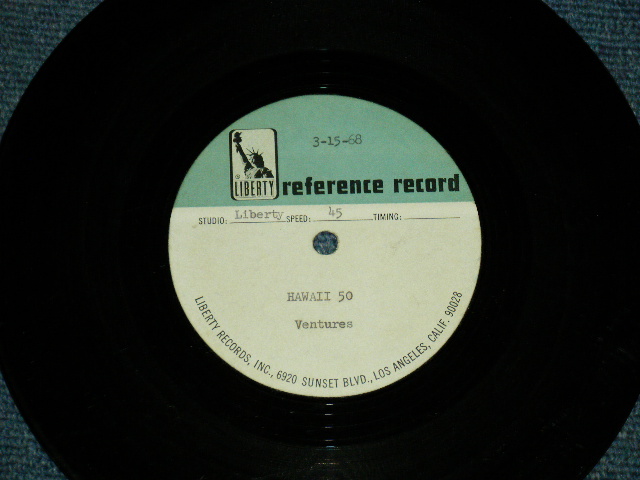 画像1:  HAWAII FIVE-O ( DIFFERENT MIX ????? as ost TV Sound Track / LEONARD FREEMAN : MORTON STEVENS )        1968 US ORIGINAL One Sided TEST PRESS for RADIO STATION Use??? : ACCETATE 7" Single 