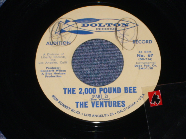 画像: THE 2,000 POUND BEE Pt.1 / THE 2,000 POUND BEE Pt.2  Audition Label 