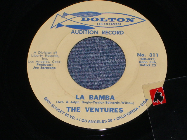 画像:  LA　BAMBA/ GEMINI 　   Audition Label　