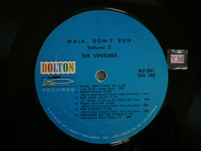 画像: WALK, DON'T RUN VOL.2 (1st Jacket)Blue With Black Print Label
