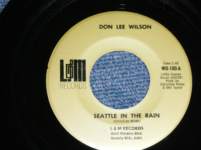 画像: DON LEE WILSON -  SEATTLE IN THE RAIN / HOW CAN I HELP YOU, GIRL ?      1968  US ORIGINAL 7 Single 