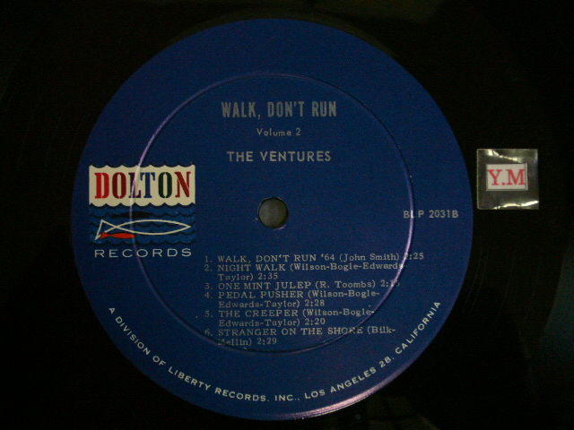 画像: WALK, DON'T RUN VOL.2 (2nd Jacket)Dark Blue With／Silver Print Label 