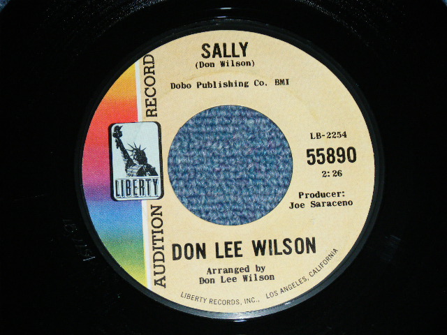 画像: DON LEE WILSON -  DON'T AVOID ME ( LIGHT THIN  STYLE LOGO ) / SALLY      1966  US ORIGINAL Audition Promo 7 Single 