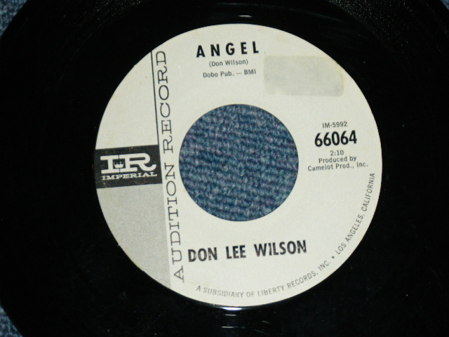 画像: DON LEE WILSON -  TELL .LAULA I LOVE HER ( FATS LOGO STYLE ) / ANGEL      1964  US ORIGINAL White Label Promo 7 Single 