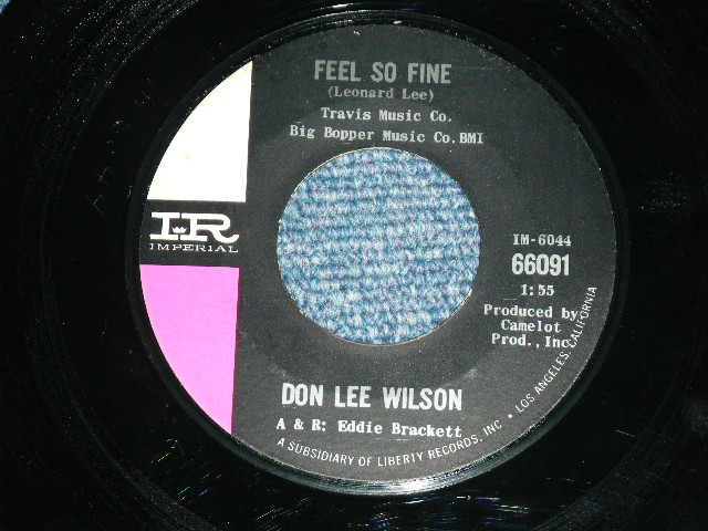 画像1: DON LEE WILSON -  FEEL SO FINE / ANGEL        1965  US ORIGINAL Stock Copy 7 Single 
