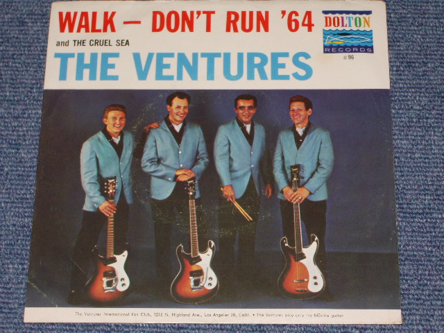 画像1:  WALK, DON'T RUN '64 / THE CRUEL SEA   With Picture Sleeve and  Dark Blue With Black Print Label