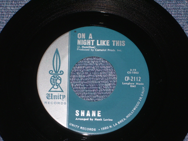 画像:  SHANE ( BOB BOGLE of THE VENTURES ) -'TIL I FOUND YOU /  ON A NIGHT LIKE THIS 1964?  US ORIGINAL MOSS GREEN Label