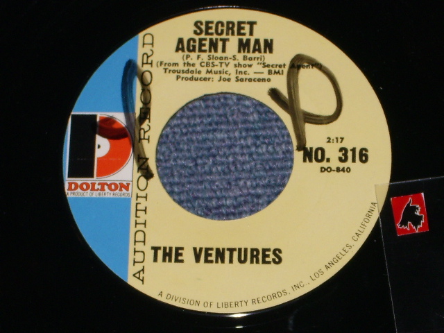 画像1: SECRET AGENT MAN / 007-11　 Audition Label　