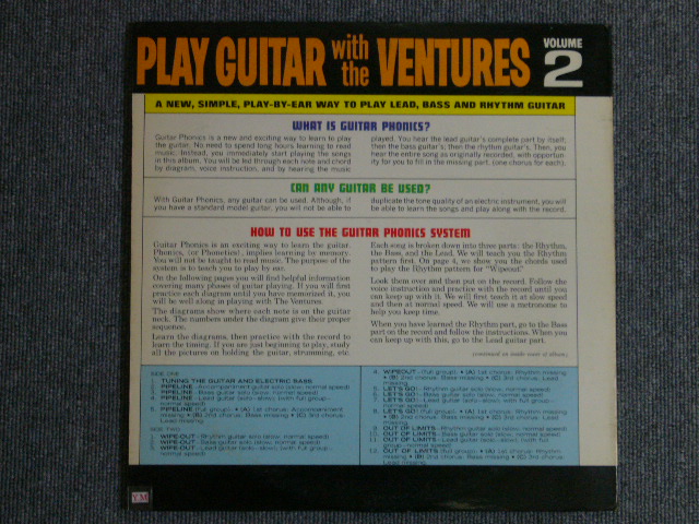 画像: PLAY GUITAR WITH THE VENTURES Volume 2 Blue With Black Print Label