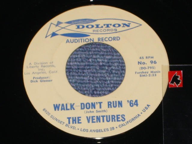 画像1:  WALK, DON'T RUN '64 / THE CRUEL SEA    Audition  Label