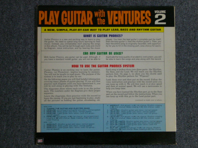 画像: PLAY GUITAR WITH THE VENTURES Volume 2 Dark Blue With／Silver Print Label 