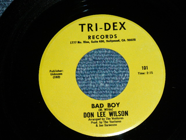画像: DON LEE WILSON -  TELL .LAULA I LOVE HER ( RE-RECORDINGS ) / BAD BOY      1981  US ORIGINAL 7 Single 