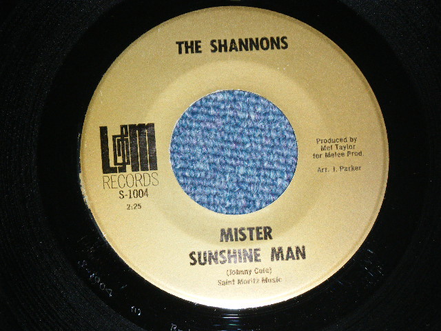 画像: THE SHANNONS ( GIRL GROUP PRODUCED by MEL TAYLOR of The VENTURES ) - BORN TOO LATE  / MR. SUNSHINE MAN     1968  US ORIGINAL 7"SINGLE