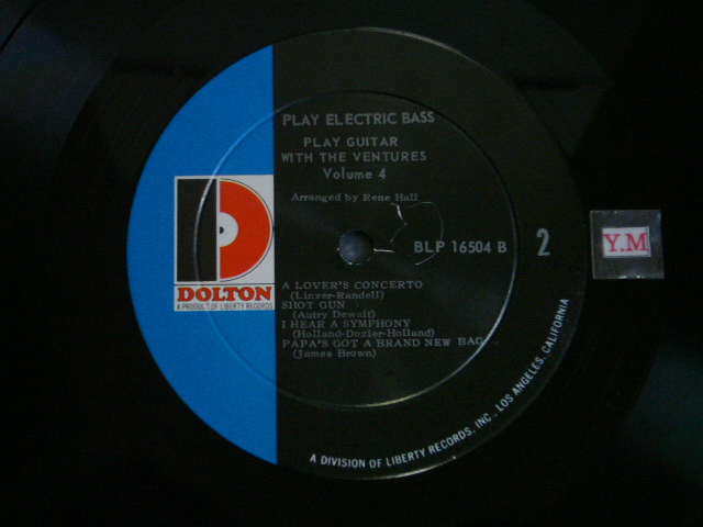 画像: PLAY ELECTRIC BASS WITH THE VENTURES Volume 4 "D" Mark Label 